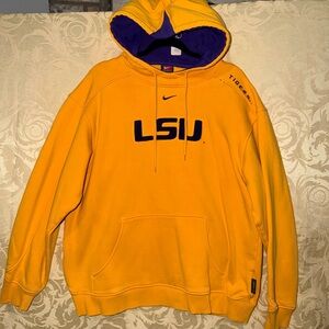Nike LSU Yellow and Purple Men's Hoodie